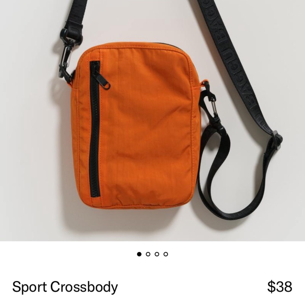 BAGGU Orange Sport Crossbody Bag